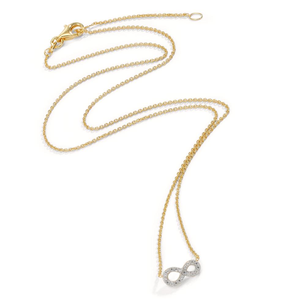 Collier 375/9 K Gelbgold Zirkonia Infinity verstellbar