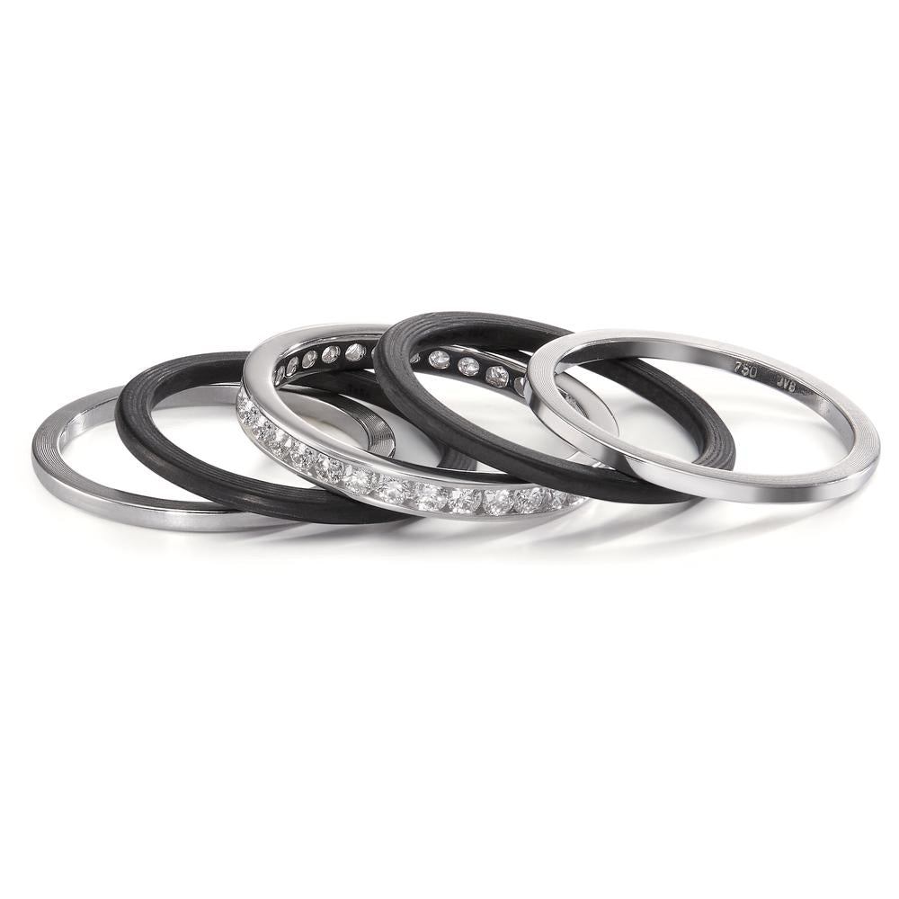 Ringset 5-teilig mit Diamant