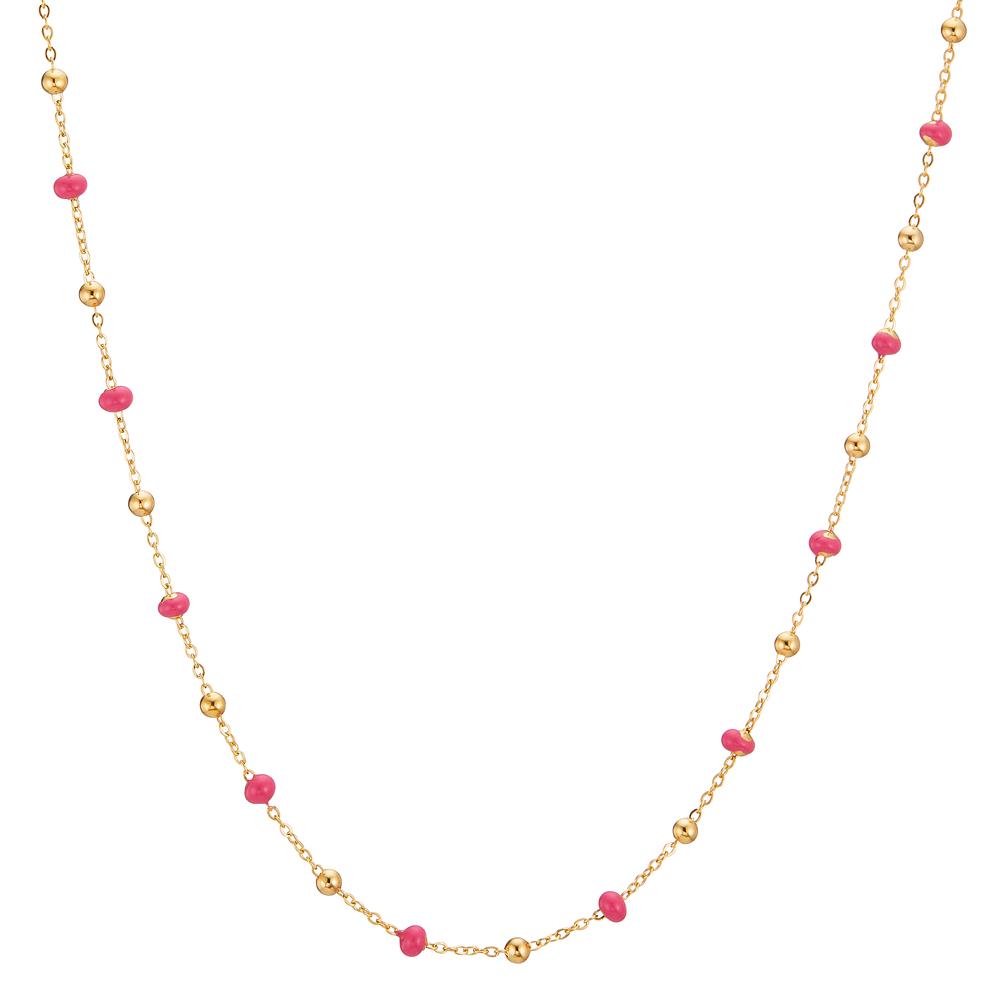 Collier 750/18 K Gelbgold emailliert