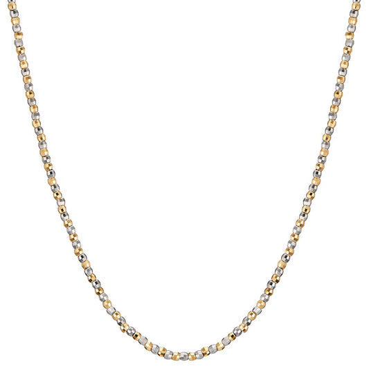 Collier 750/18 K Gelbgold, 750/18 K Weissgold verstellbar