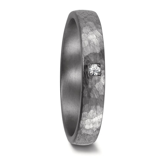 Partnerring 999 Tantal Diamant 0.03 ct, w-si