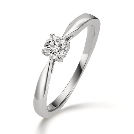 Solitär Ring 950 Platin Diamant 0.25 ct, w-si