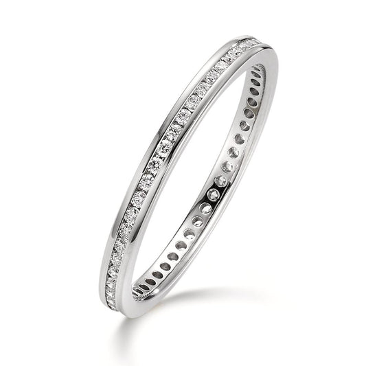 Memory Ring 950 Platin Diamant 0.25 ct, 50 Steine, w-si