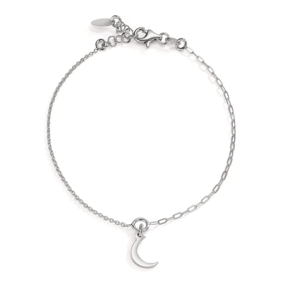 Armband Silber rhodiniert Mond verstellbar