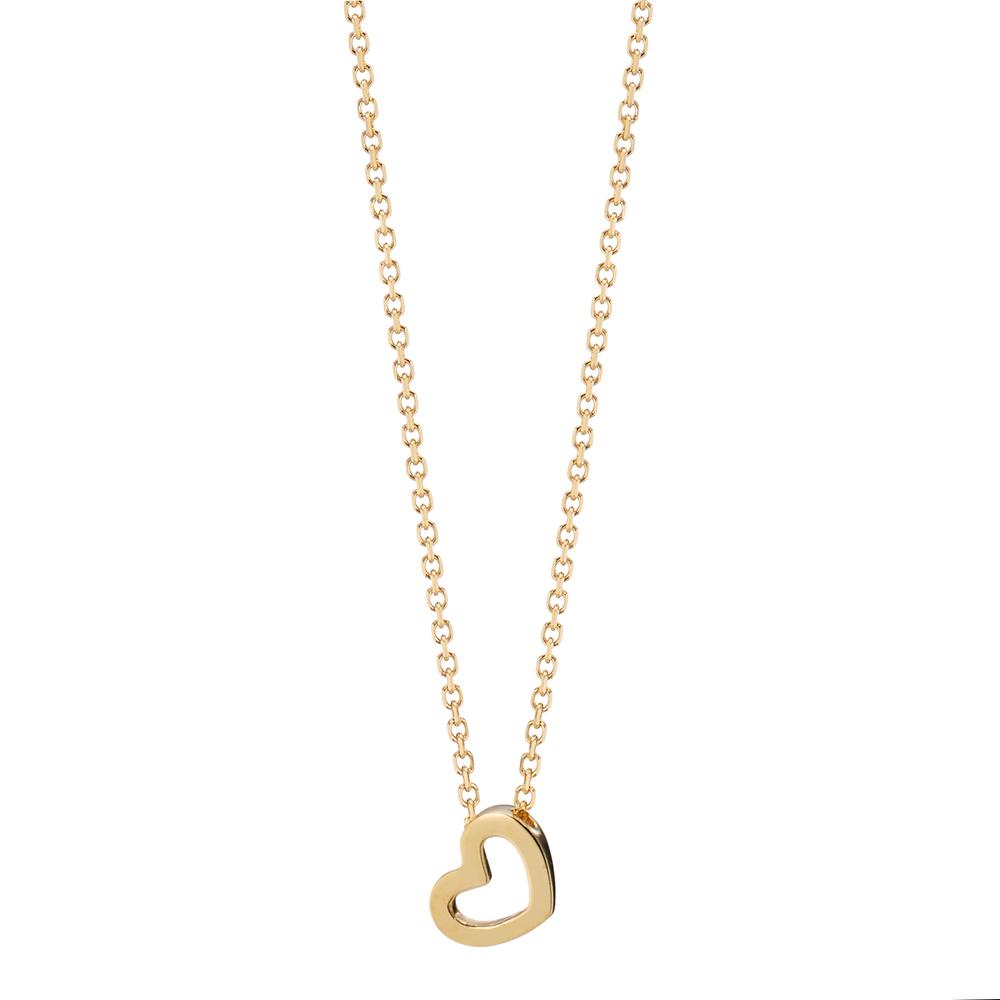 Collier 585/14 K Gelbgold Herz verstellbar