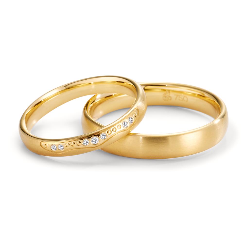 Partnerring 750/18 K Gelbgold