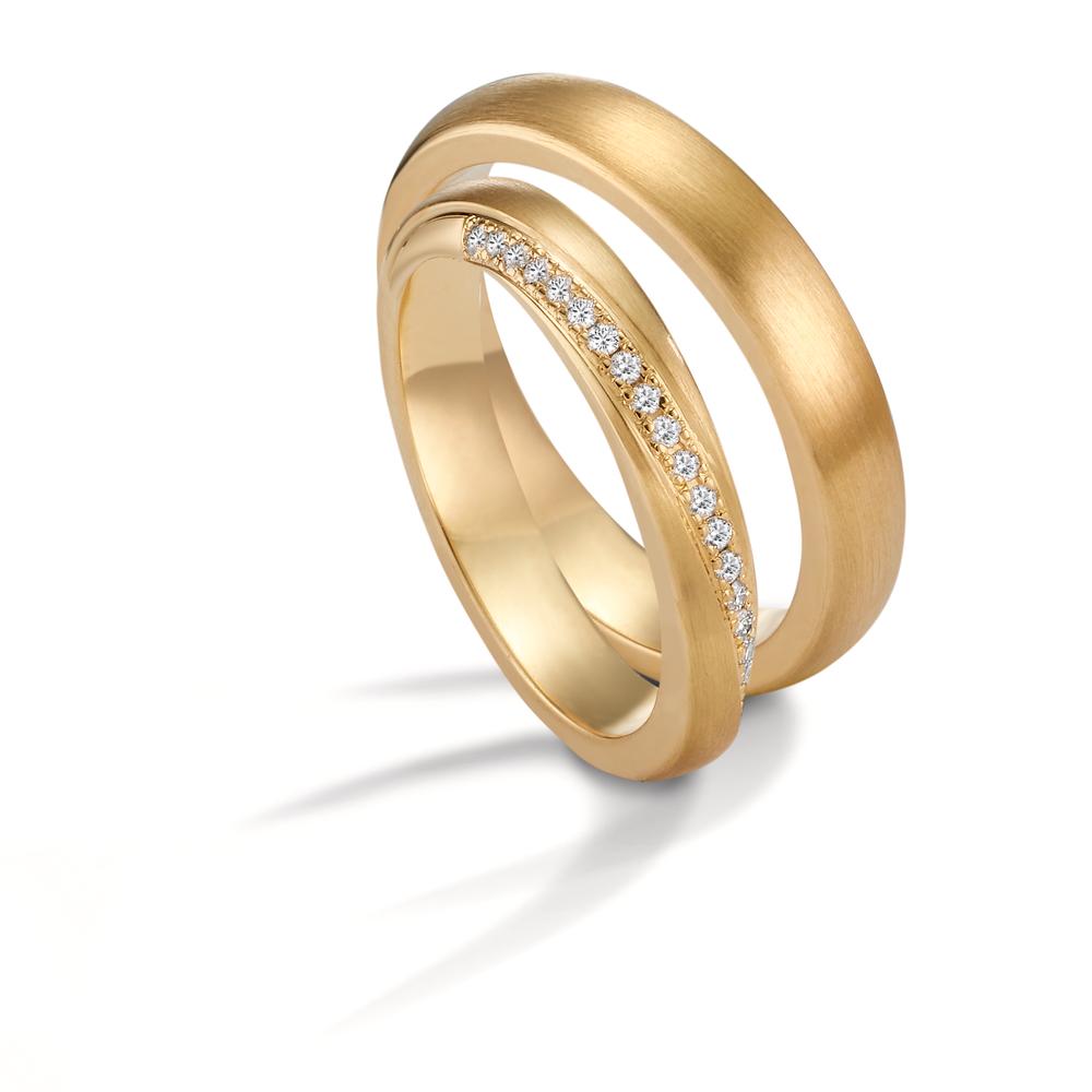 Partnerring 750/18 K Gelbgold