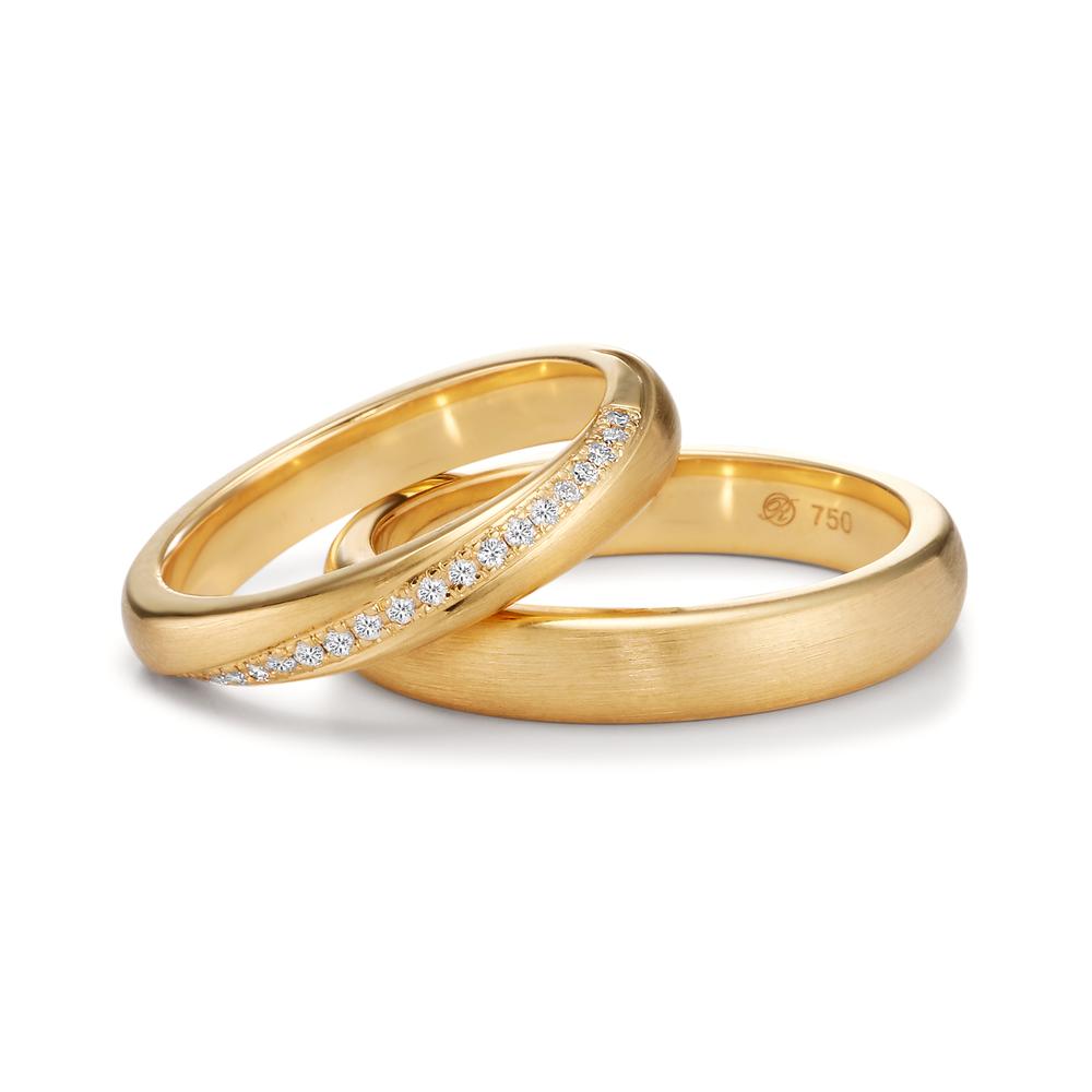 Partnerring 750/18 K Gelbgold