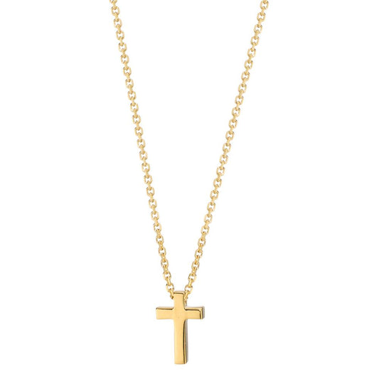 Collier 750/18 K Gelbgold Kreuz