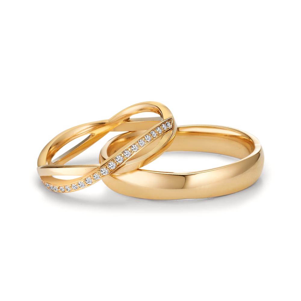 Partnerring 750/18 K Gelbgold