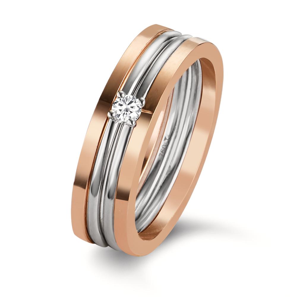 Ringset 4-teilig mit Diamant