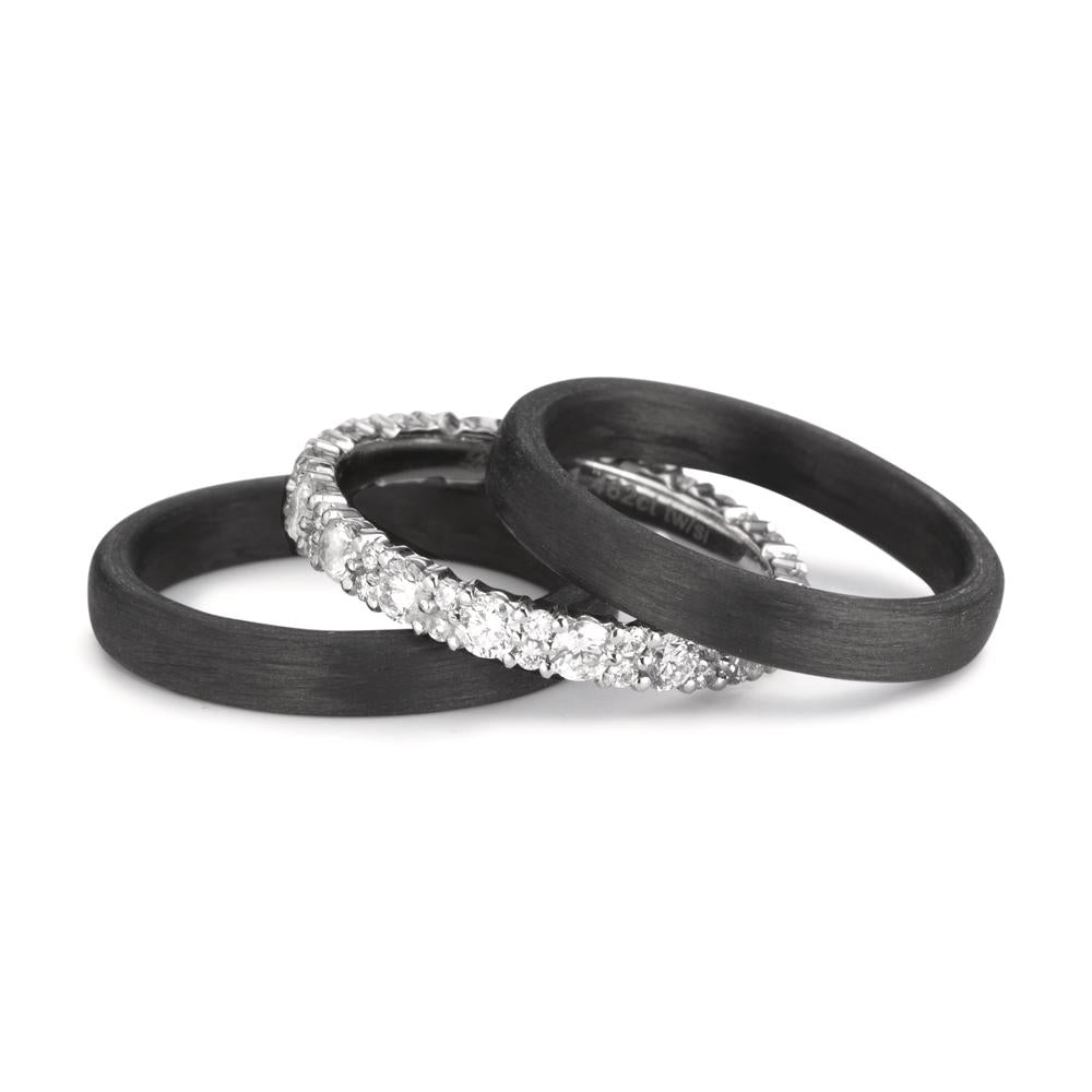 Ringset 3-teilig mit Diamant