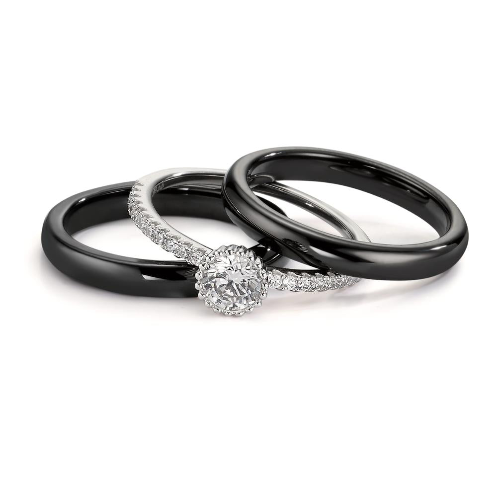 Ringset 3-teilig mit Zirkonia