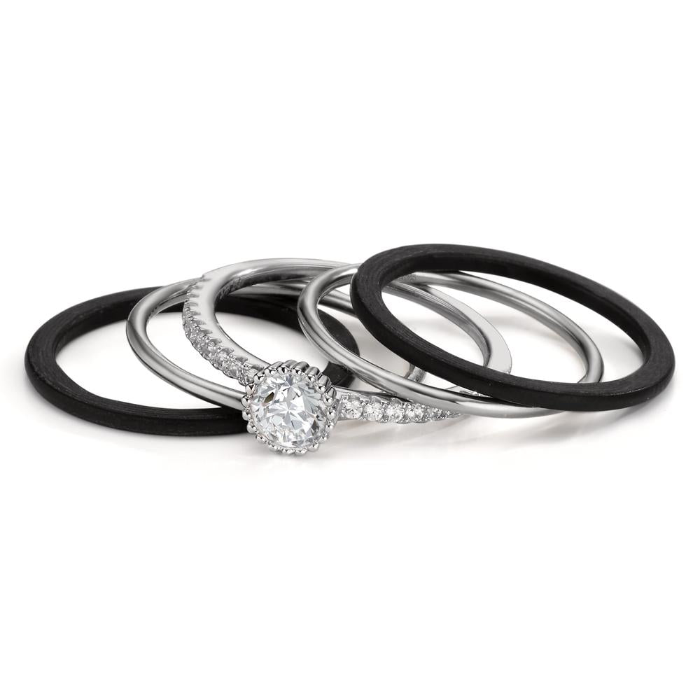 Ringset 5-teilig mit Zirkonia