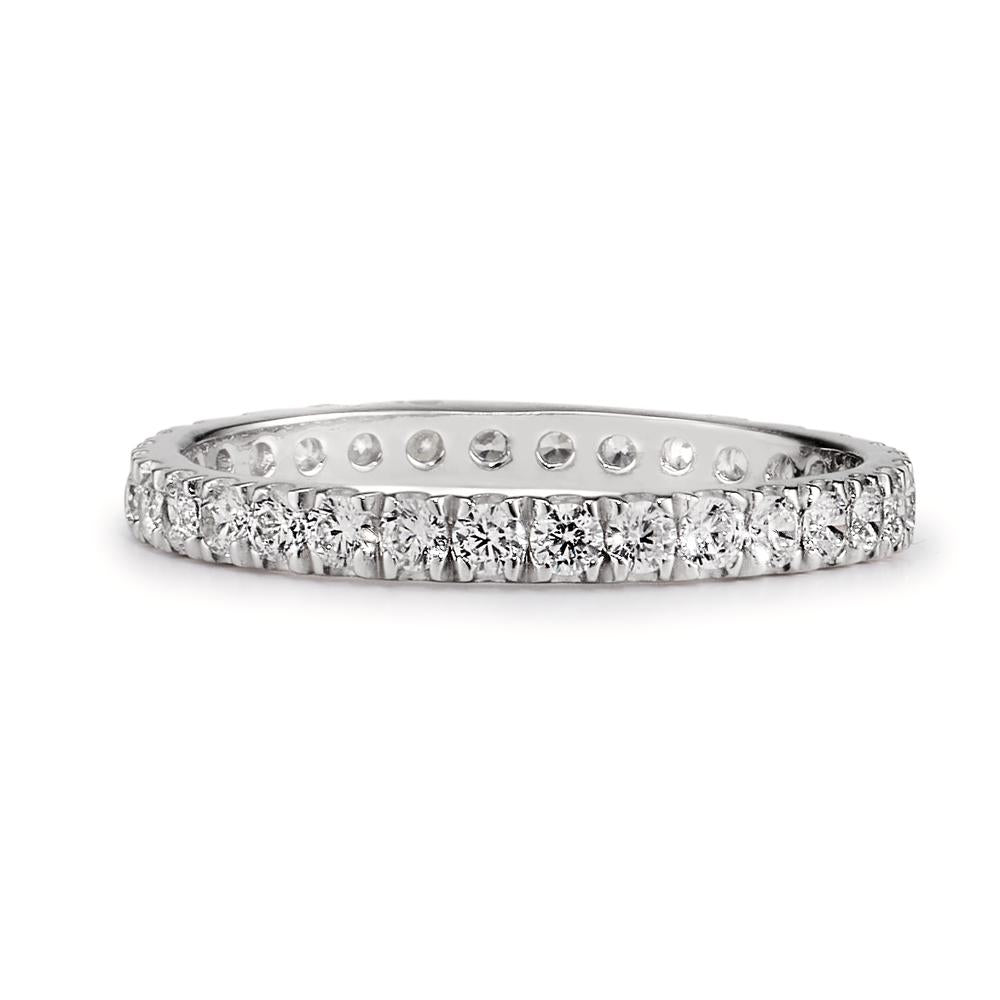 Memory Ring Silber Zirkonia rhodiniert