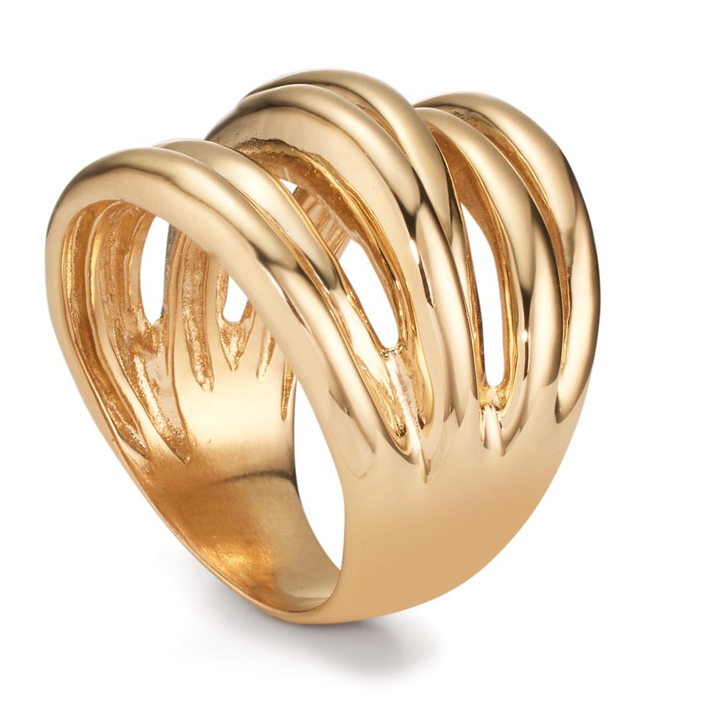 Fingerring Bronze vergoldet 3 Micron