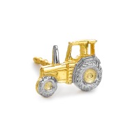 Ohrstecker 1 Stk 375/9 K Gelbgold Traktor