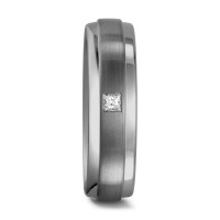 Fingerring 950 Palladium Diamant 0.06 ct, 6 Steine, tw-si-544199