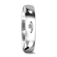 Partnerring 750/18 K Weissgold Diamant 0.04 ct, tw-vsi-545093