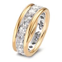 Ringset 750/18 K Weissgold, 750/18 K Gelbgold Diamant 21 Steine, w-si