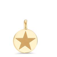 Charm-Anhänger Symbol Stern Gold aus Edelstahl glänzend Ø11 mm