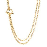 Collier Edelstahl gelb IP beschichtet 45 cm-600504