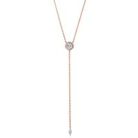 Y-Collier Silber rosé vergoldet 40-45 cm verstellbar