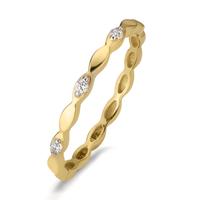 Beisteckring 375/9 K Gelbgold Zirkonia 3 Steine-603813