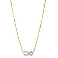 Collier 375/9 K Gelbgold Zirkonia Infinity 42-45 cm verstellbar