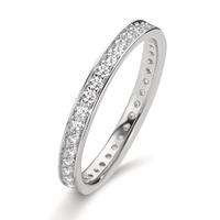 Memory Ring 585/14 K Weissgold Zirkonia