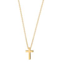 Collier 750/18 K Gelbgold Kreuz 42 cm-607992