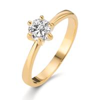 Solitär Ring 750/18 K Gelbgold Diamant Lab Grown 0.40 ct