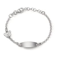 Gravurarmband Silber rhodiniert Bär 12-14 cm verstellbar-608408