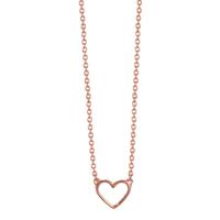 Collier Silber rosé vergoldet Herz 42-45 cm verstellbar-608518