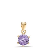 Anhänger 375/9 K Gelbgold Amethyst Ø6.5 mm-608535