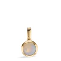 Anhänger Silber Opal gelb vergoldet Ø7.5 mm