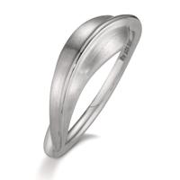 Fingerring Silber rhodiniert Blatt-608560