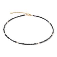 Collier Edelstahl gelb IP beschichtet 42-48 cm verstellbar