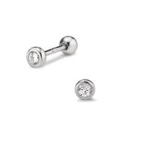 Piercing Silber Zirkonia rhodiniert Ø3.5 mm-608888