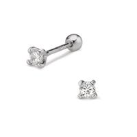 Piercing Silber Zirkonia rhodiniert Ø3.5 mm-608945