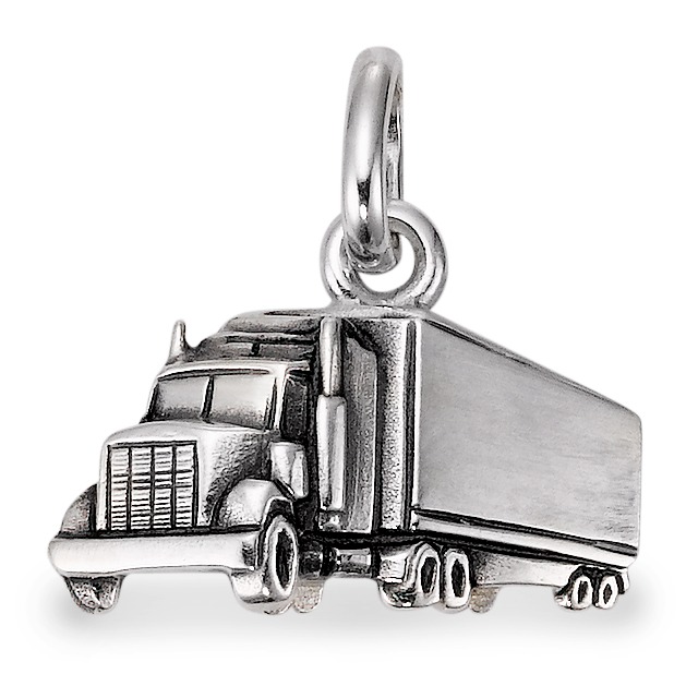 Anhänger Silber patiniert Truck-503609