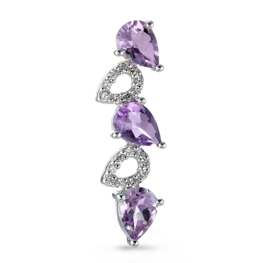 Anhänger Silber Amethyst Zirkonia 28 mm-564220