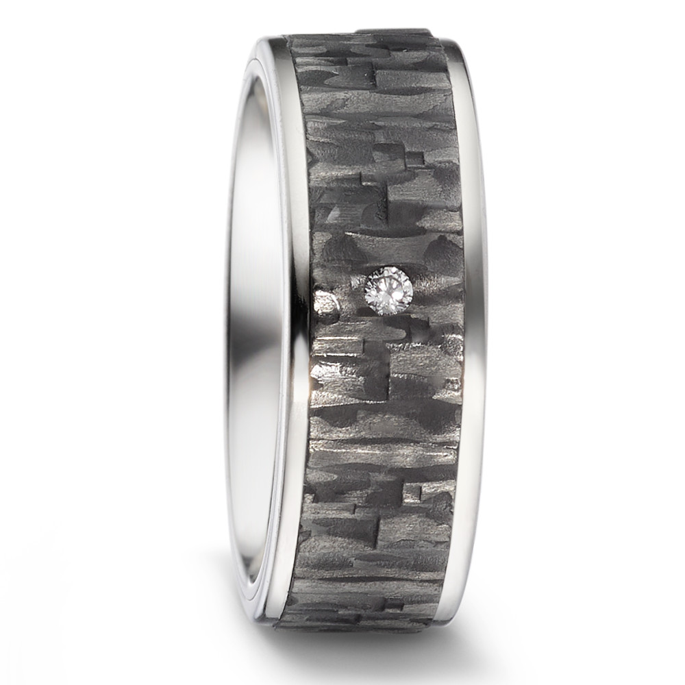 Partnerring Titan, Carbon Diamant 0.03 ct, w-si-581531