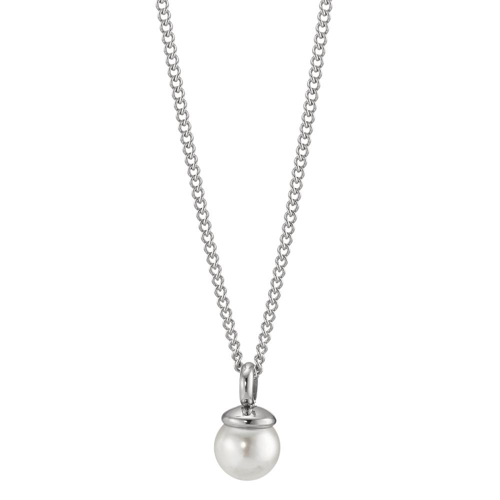 Pearl Drop Halskette Edelstahl mit Muschelperle, 42cm-595838