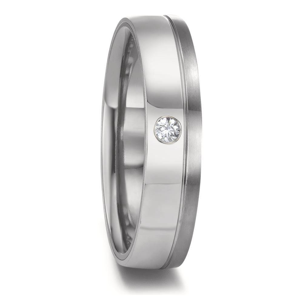 Partnerring 999 Tantal, 950 Platin Diamant 0.04 ct, w-si-596066