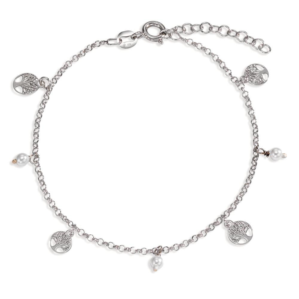 Armband Silber rhodiniert shining Pearls Lebensbaum 17-20 cm verstellbar-601009