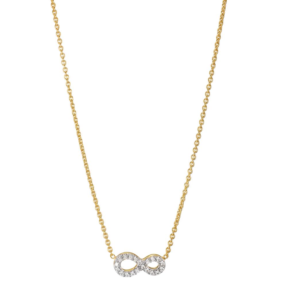 Collier 375/9 K Gelbgold Zirkonia Infinity 42-45 cm verstellbar-605925