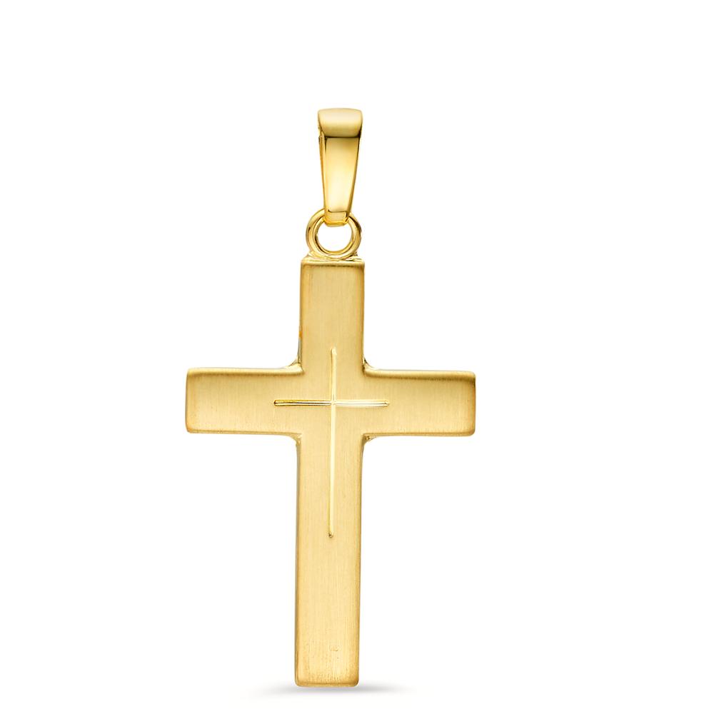 Anhänger 375/9 K Gelbgold Kreuz-607836