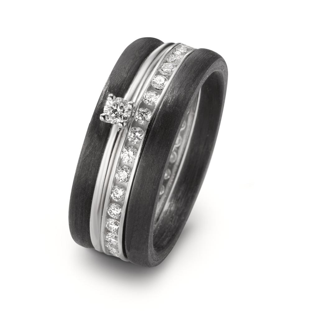 Ringset 4-teilig mit Zirkonia-608209