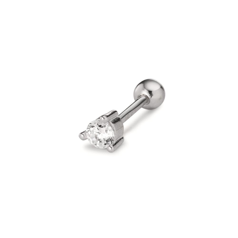 Piercing Silber Zirkonia rhodiniert Ø3.5 mm-608349